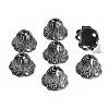 Tibetan Style Alloy Bead Caps TIBEB-EA9700YKG-B-FF-2