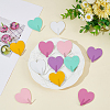 12Pcs 6 Colors Iron Heart-shaped Adhesive Hook AJEW-CN0005-59A-4