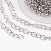 Tarnish Resistant Handmade 304 Stainless Steel Twisted Chain/Curb Chain STAS-P204-02P-1