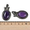 Natural Amethyst Pendants G-I370-09AS-07-3
