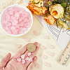 300Pcs 3 Bags Transparent Frosted Acrylic Beads FACR-PA0001-02A-3