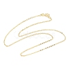 2MM Brass Cable Chain Necklaces NJEW-G183-03G-02-4
