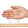 Brass Screw On Clip-on Earring Findings LS-KK-L164-02G-6