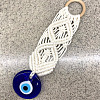 Cotton Cord Macrame Woven Wall Hanging EVIL-PW0002-19-4