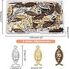 120Pcs 3 Color Alloy Pendants PALLOY-CA0002-34-2