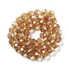 Electroplate Transparent Glass Beads Strands EGLA-A035-T10mm-A17-2