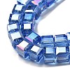 Electroplate Glass Beads Strands EGLA-H108-01A-AB05-3
