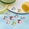 10Pcs 5 Colors Autumn Theme Alloy Enamel Pendants ENAM-YW0002-79-5