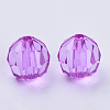 Transparent Acrylic Beads X-TACR-Q257-6mm-V48-2