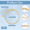 SOFPLATE 14Pcs Brass European Style Bracelet Making MAK-SP0001-02-2