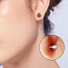 488Pcs 12 Styles Plastic Brass Ear Nuts FIND-YW0005-03-6