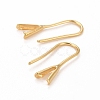 Rack Plating Eco-friendly Brass Earring Hooks KK-D075-14G-RS-2