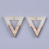 Resin & Walnut Wood Pendants RESI-S358-56B-2