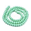 Opaque Solid Color Glass Beads Strands EGLA-A034-P6mm-D14-2