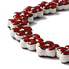 Handmade Porcelain Flower Beads Strands PORC-F003-01A-4