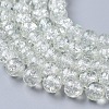 8MM Clear Crackle Glass Round Beads Strands for DIY Jewelry X-CCG-Q001-8mm-01-3