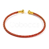 Braided Carbon Steel Wire Bracelet Making MAK-A017-B50-1