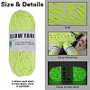 5 Skeins Light Two-Tone Luminous Polyester Yarn OCOR-SZ0002-09A-2
