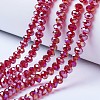 Electroplate Glass Beads Strands EGLA-A034-T8mm-B07-1
