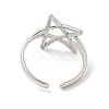 Non-Tarnish 304 Stainless Steel Cuff Finger Rings RJEW-L107-012P-3