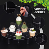 3-Tier Acrylic Semicircle Dessert Display Risers ODIS-WH0329-39-4