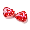 Glass Enamel Beads X-LAMP-S068-04A-2