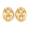 Brass Oval Links Connector Charms KK-H292-47G-01-1