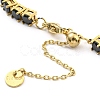 Rhinestone Bracelet BJEW-C049-01G-04-3