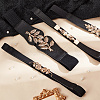 4Pcs 4 Style Imitation Leather Elastic Chain Belt AJEW-GA0006-22B-4