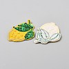 Lemon Crystal Rhinestone Embroidery Sew on Cloth Patches PATC-WH0008-182C-2