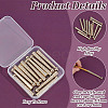 12Pcs Alloy Cord Ends FIND-HY0004-71LG-4