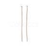 Brass Flat Head Pins X-KK-WH0058-03D-RG-1