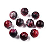 Transparent Crackle Acrylic Beads CACR-N002-17A-3