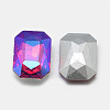 Pointed Back Glass Rhinestone Cabochons RGLA-T019-13x18mm-03-2