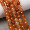 Natural Red Aventurine Bead Strands G-P257-02-6mm-5