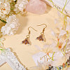 2Pcs 925 Sterling Silver Enamel Bees Pendants STER-CA0001-14-4