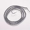 Electroplate Non-magnetic Synthetic Hematite Beads Strands G-P244-25-2mm-2