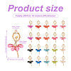 20Pcs 10 Colors Alloy Big Pendants FIND-TA0002-13-3