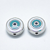 Alloy Enamel Beads X-ENAM-S117-07B-2