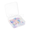 50Pcs 5 Colors Transparent Spray Painted Glass Charms GLAA-FS0001-05-7