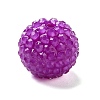 Chunky Resin Rhinestone Bubblegum Ball Beads RESI-S259-A-2