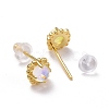 925 Sterling Silver Stud Earrings EJEW-M202-02G-2