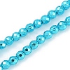 Baking Paint Electroplated Synthetic Non-magnetic Hematite Beads Strands G-H072-A01-01B-1