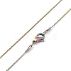 Ion Plating(IP) 304 Stainless Steel Serpentine Chain Necklace for Men Women NJEW-G076-01B-M-1