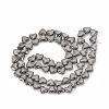 Electroplate Non-magnetic Synthetic Hematite Beads Strands G-T061-101I-2