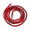 Transparent Glass Beads Strands GLAA-H027-01C-3