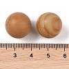 Natural Wood Lace Stone Wooden Jasper No Hole Sphere Beads G-K353-04F-23-3