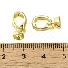 Brass Fold Over Clasps KK-B089-01G-3