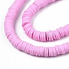 Handmade Polymer Clay Beads Strands CLAY-R089-6mm-057-3