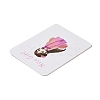 Rectangle Paper Hair Clip Display Cards CDIS-C004-03B-4